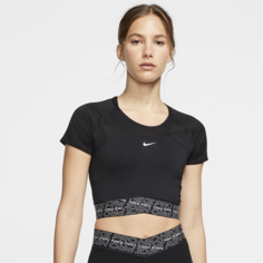 Женская футболка с коротким рукавом Nike Pro Dri-FIT - Черный