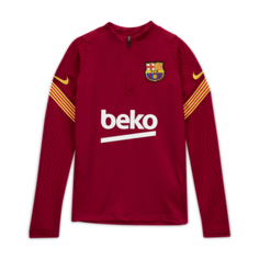 Футболка для футбольного тренинга для школьников FC Barcelona Strike - Красный Nike