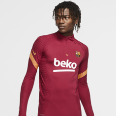 Мужская футболка для футбольного тренинга FC Barcelona VaporKnit Strike - Красный Nike