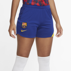 Женские трикотажные футбольные шорты FC Barcelona Academy Pro - Синий Nike