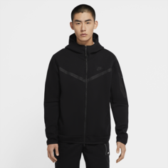 Мужская худи с молнией во всю длину Nike Sportswear Tech Fleece - Черный