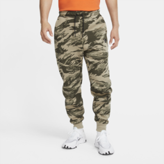 Мужские джоггеры с камуфляжным принтом Nike Tech Fleece - Серый