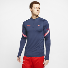 Мужская футболка для футбольного тренинга Croatia Strike - Синий Nike