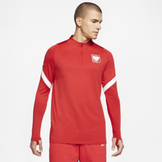 Мужская футболка для футбольного тренинга Poland Strike - Красный Nike