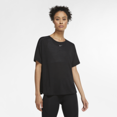 Женская футболка с коротким рукавом Nike Pro AeroAdapt - Черный