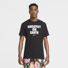 Мужская баскетбольная футболка Nike Dri-FIT “Greatest On Earth” - Черный