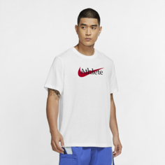 Мужская футболка для тренинга с логотипом Swoosh Nike Dri-FIT - Белый