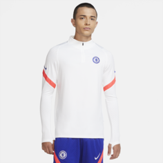 Мужская футболка для футбольного тренинга Chelsea FC Strike - Белый Nike