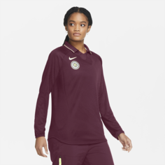 Женское футбольное джерси с длинным рукавом Nike F.C. - Красный