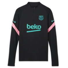 Мужская футболка для футбольного тренинга FC Barcelona Strike - Черный Nike