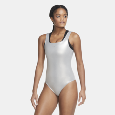 Женское блестящее боди для тренинга Nike Icon Clash - Серый