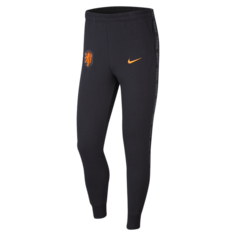 Мужские флисовые футбольные брюки Нидерланды - Черный Nike