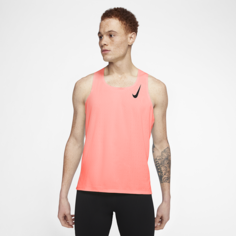 Мужская беговая майка Nike AeroSwift - Розовый