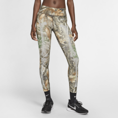 Женские тайтсы с изображением скелета Nike - Коричневый