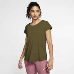 Женская футболка с коротким рукавом Nike Pro Dri-FIT - Зеленый