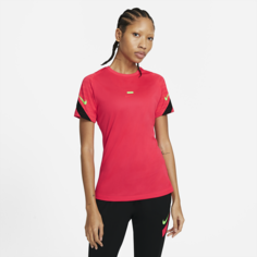 Женская игровая футболка с коротким рукавом Nike Dri-FIT Strike - Красный