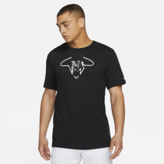 Мужская теннисная футболка NikeCourt Dri-FIT Rafa - Черный