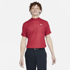Мужская футболка для гольфа с коротким рукавом и воротником-стойкой Nike Dri-FIT Tiger Woods - Красный