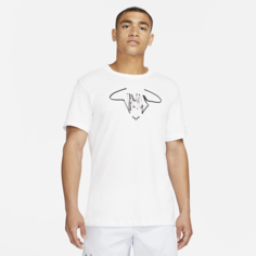Мужская теннисная футболка NikeCourt Dri-FIT Rafa - Белый