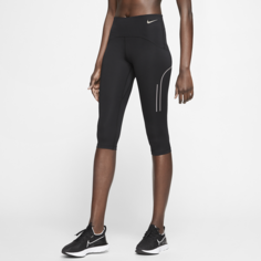 Женские беговые капри со средней посадкой Nike Speed - Черный