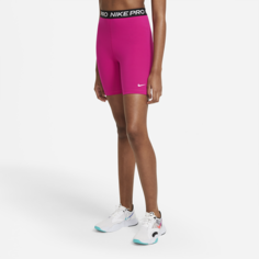 Женские шорты с высокой посадкой Nike Pro 365 18 см - Розовый