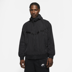 Мужская куртка Windrunner с капюшоном без подкладки Nike Sportswear Premium Essentials - Черный