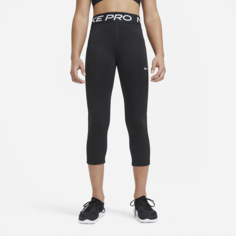 Капри для девочек школьного возраста Nike Pro - Черный