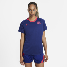 Женская игровая футболка с коротким рукавом FC Barcelona - Синий Nike