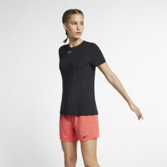 Женская футболка с коротким рукавом для тренинга Nike Pro - Черный