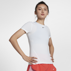 Женская футболка с коротким рукавом для тренинга Nike Pro - Белый