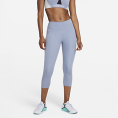Женские капри со средней посадкой Nike One - Зеленый