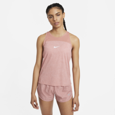 Женская беговая майка с принтом Nike Miler Run Division - Розовый