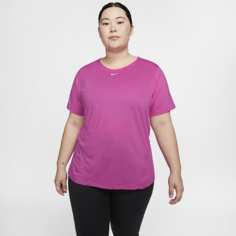 Женская сетчатая футболка Nike Pro (большие размеры) - Красный