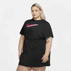 Платье Nike Sportswear Icon Clash (большие размеры) - Черный
