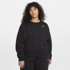 Женская флисовая толстовка Nike Sportswear Essential (большие размеры) - Черный