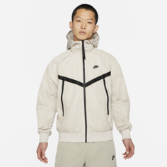 Мужская куртка Windrunner с капюшоном без подкладки Nike Sportswear Premium Essentials - Серый