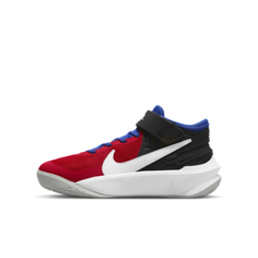 Баскетбольные кроссовки для школьников Nike Team Hustle D 10 FlyEase - Черный