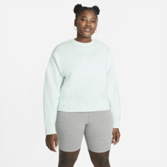 Женская флисовая толстовка Nike Sportswear Essential (большие размеры) - Зеленый