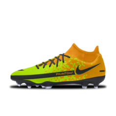 Футбольные бутсы с индивидуальным дизайном для игры на разных покрытиях Nike Phantom GT Academy By You - Оранжевый