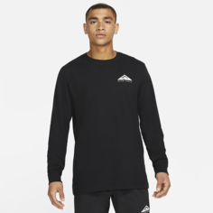 Футболка для трейлраннинга с длинным рукавом Nike Dri-FIT - Черный