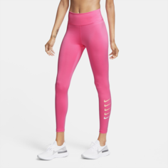 Женские слегка укороченные тайтсы для бега Nike Swoosh Run - Розовый