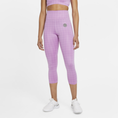 Женские укороченные леггинсы для бега со средней посадкой Nike Epic Fast Femme - Пурпурный