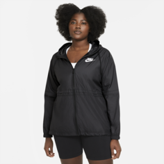 Женская куртка из тканого материала Nike Sportswear (большие размеры) - Черный