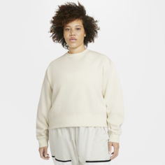 Женская флисовая толстовка Nike Sportswear Essential (большие размеры) - Белый