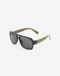 Чёрные солнцезащитные очки-авиаторы Gloria Jeans