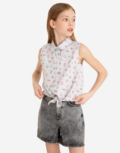 Рубашка с завязками для девочки Gloria Jeans