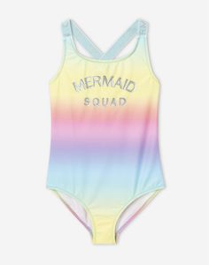 Слитный купальник MERMAID SQUAD для девочки Gloria Jeans