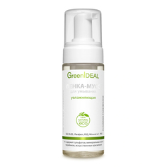 GreenIDEAL, Пенка-мусс для умывания «Бережное очищение и увлажнение», 150 мл