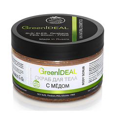 GreenIDEAL, Скраб для тела с медом, 300 г