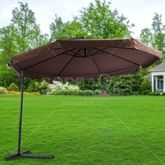 Зонт садовый Green Days с регулировкой высоты и угла наклона, 3 м, цвет кофе